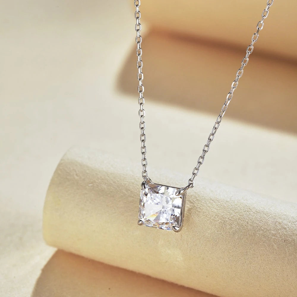 Moissanite Sparkling Cocktail Pendant Necklace