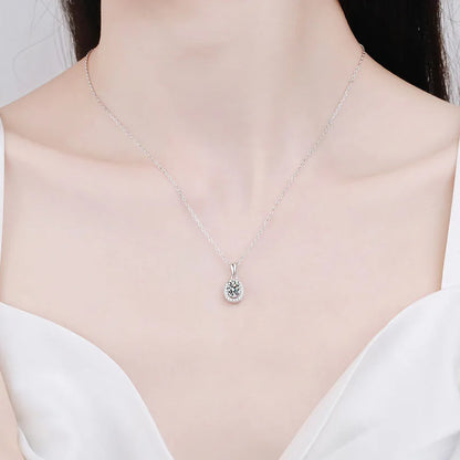 Moissanite Diamond Pendant Necklace