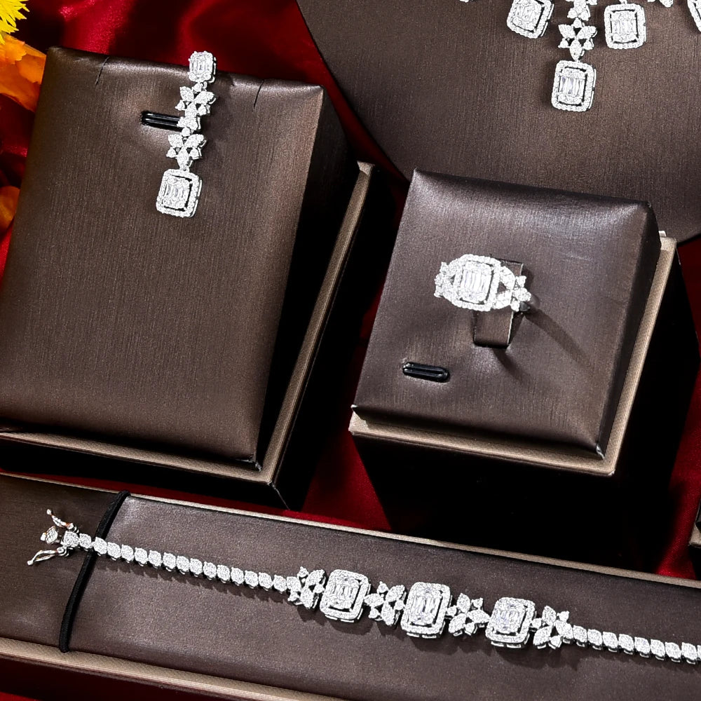 Famous Brand Bling Sequins Luxury Africa Dubai Jewelry Sets