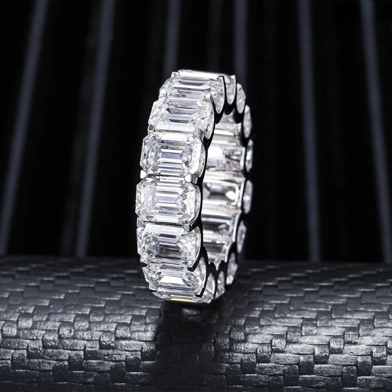 Moissanite Diamond Eternity Ring