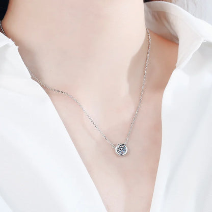 Moissanite Diamond Pendant Necklace