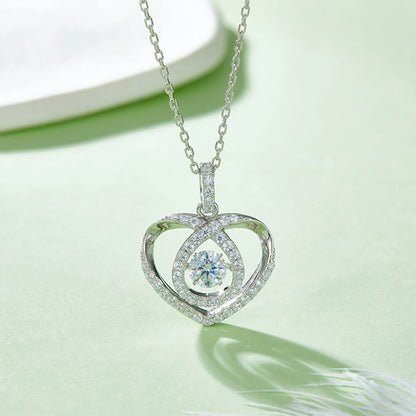 Moissanite Diamond Sparkling Pendant Necklace