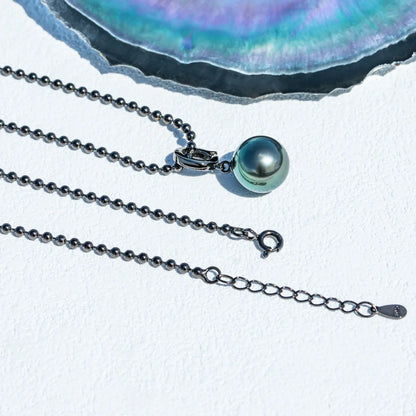 9-13mm Tahitian Black Pearl Necklace