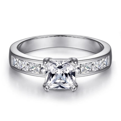 1.2 Carat Moissanite Engagement Wedding Ring Set