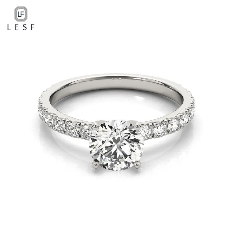 1 Carat Moissanite Wedding Ring