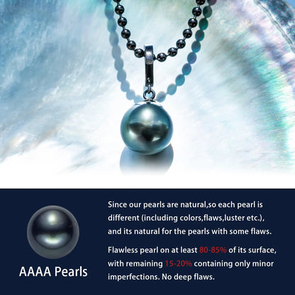 9-13mm Tahitian Black Pearl Necklace