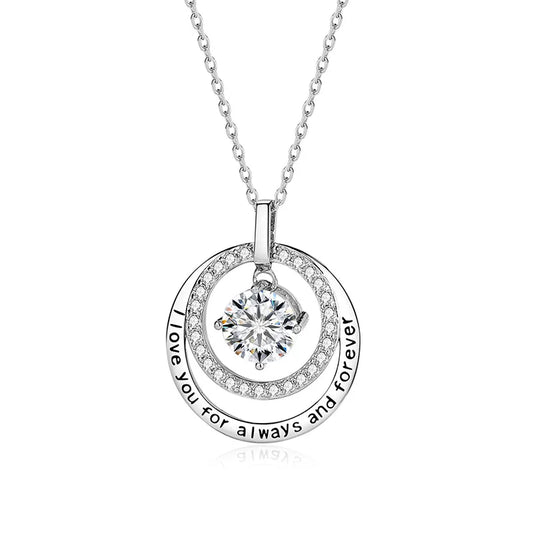 1CT Moissanite Pendant Necklace