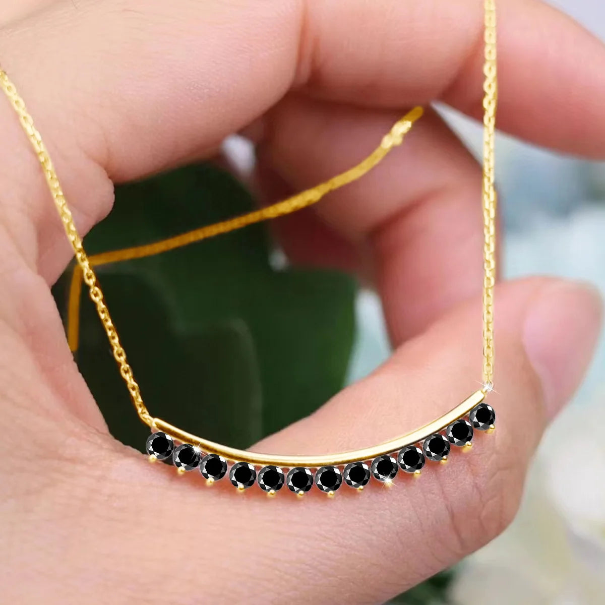 1.3ct Round Cut 3mm Moissanite Necklace For Woman Solid Silver 925