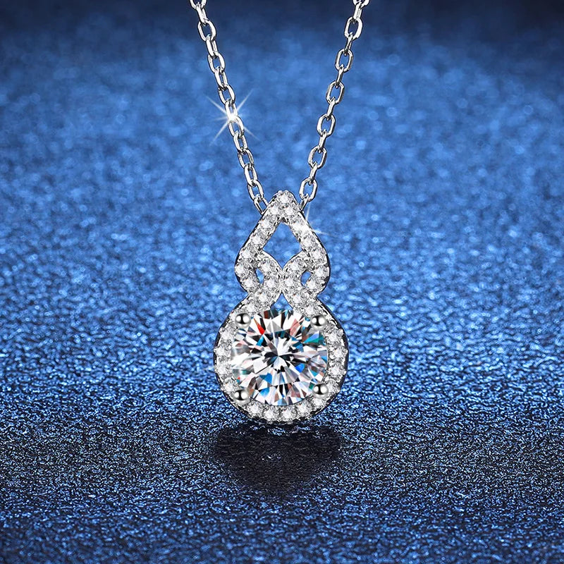 1ct Moissanite Pendant Necklace