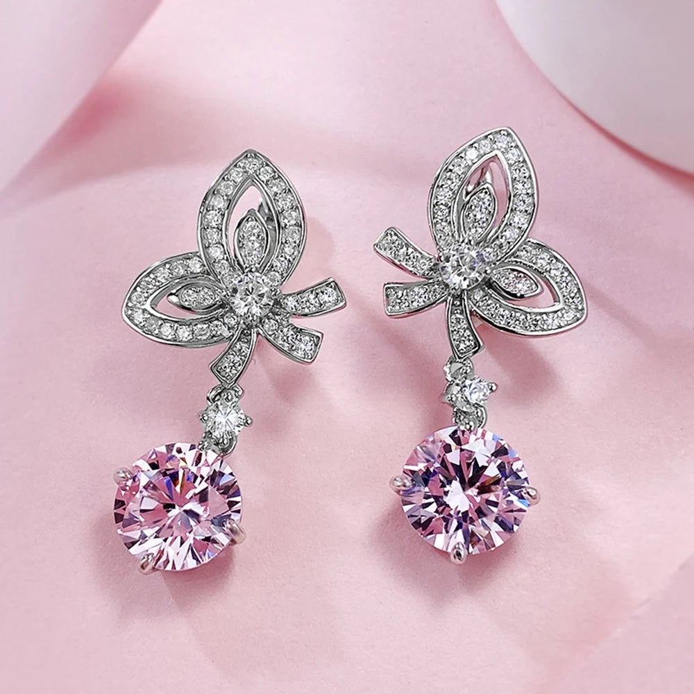 Drop Earrings Created Moissanite