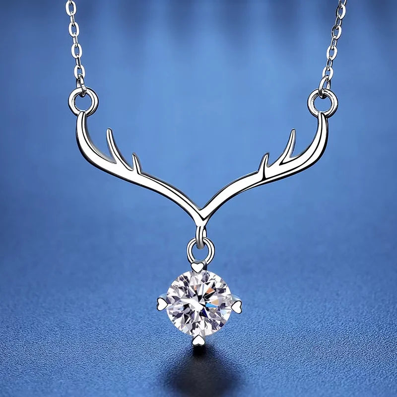 1ct  Moissanite Pendant Necklace