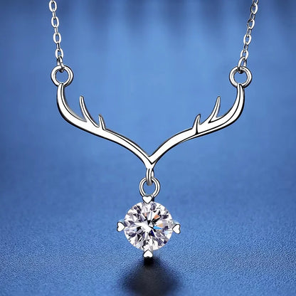 1ct  Moissanite Pendant Necklace