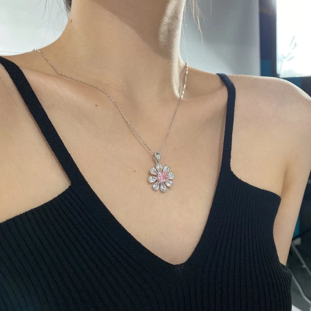 Moissanite Pendant Necklace