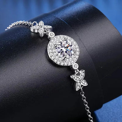 1ct  Moissanite Bowknot Bracelets