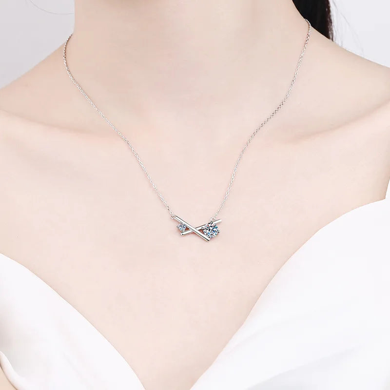 Moissanite Diamond Pendant Necklace