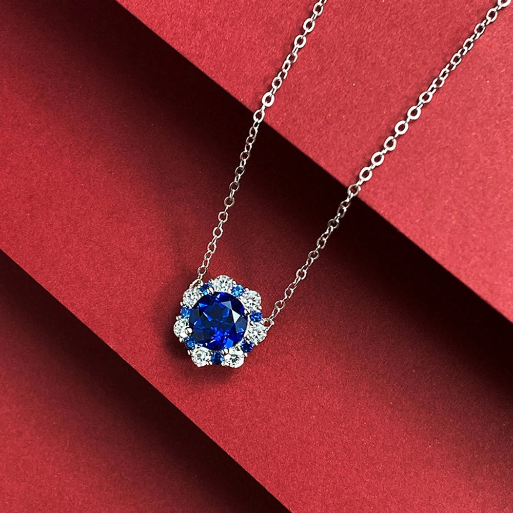 Gem Pendant Necklace Moissanite