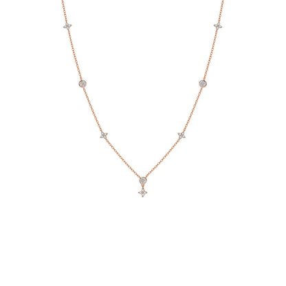 Moissanite Necklaces 2mm&3mm for Women