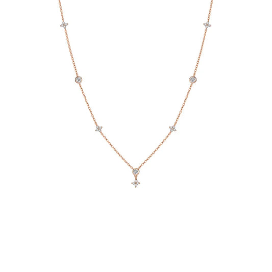 Moissanite Necklaces 2mm&3mm for Women