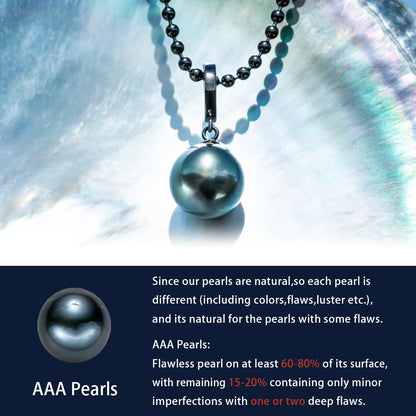 9-13mm Tahitian Black Pearl Necklace