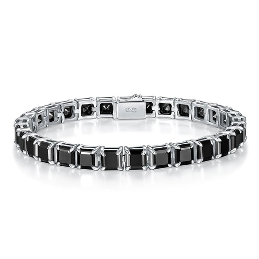 Black Moissanite Tennis Bracelet Women