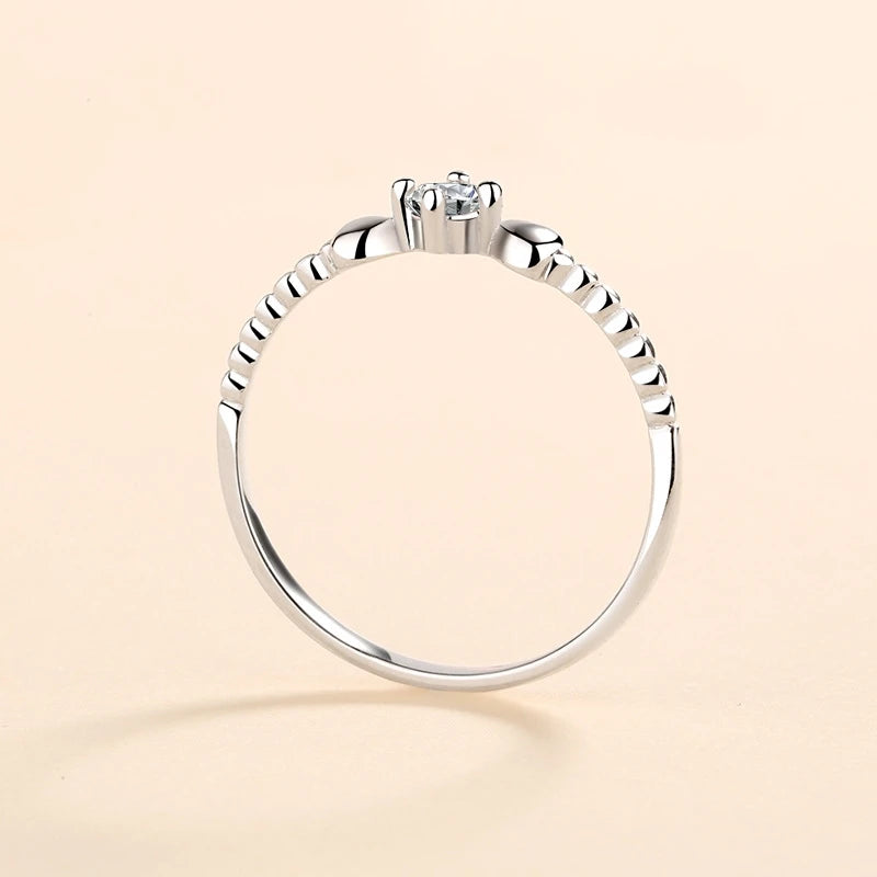 Daughter Birthday Gift 18K White Gold Girl Friend Valentine's Day 0.1CT Moissanite Diamond PT950 Platinum Family Christmas Gift