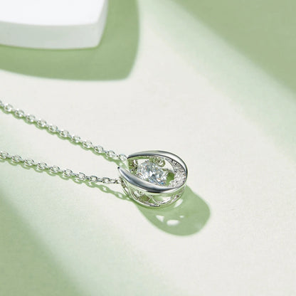 Moissanite Diamond Sparkling Pendant Necklace