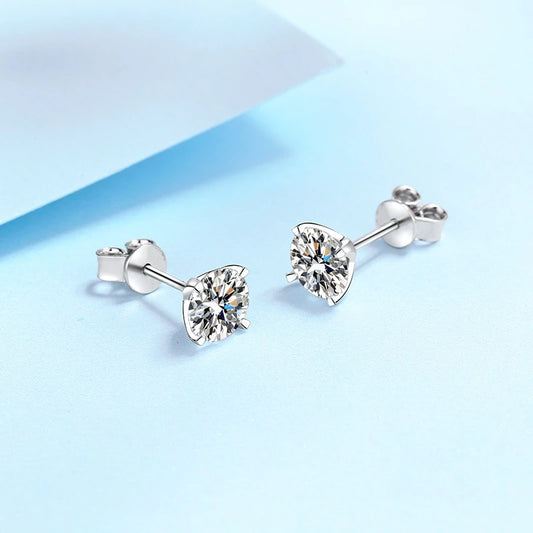 Moissanite Sparkling Diamond Stud