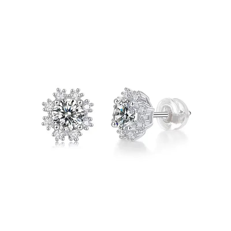 0.5ct Moissanite Diamond Stud Earrings