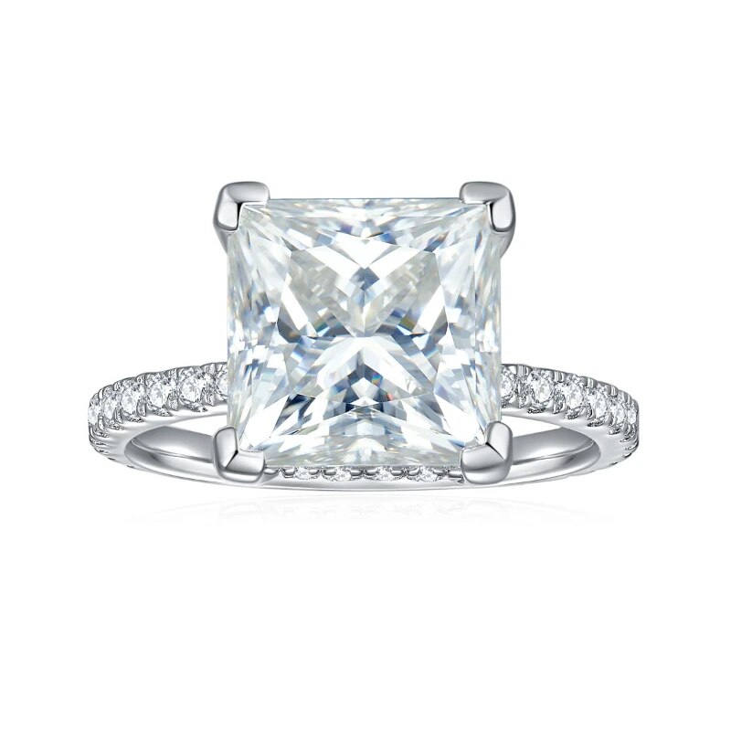 5 Carat All Moissanite Engagement Rings