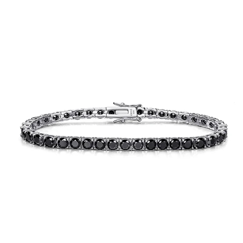 Moissanite Tennis Bracelets for Women Men Original 925 Sterling Silver Bangles with Certificate 3/4/5mm Pass Diamond Test