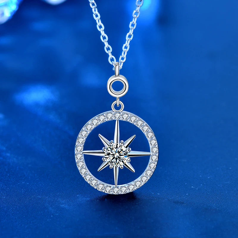 0.5CT Star Moissanite Pendant Necklace