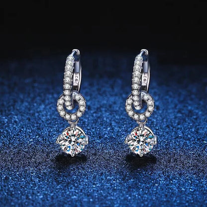 0.5ct Moissanite Clip Earrings