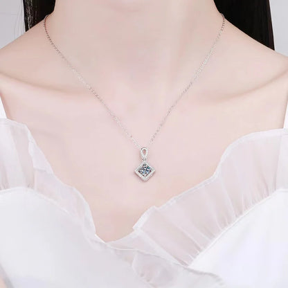 1ct Moissanite Lab Diamond Necklaces