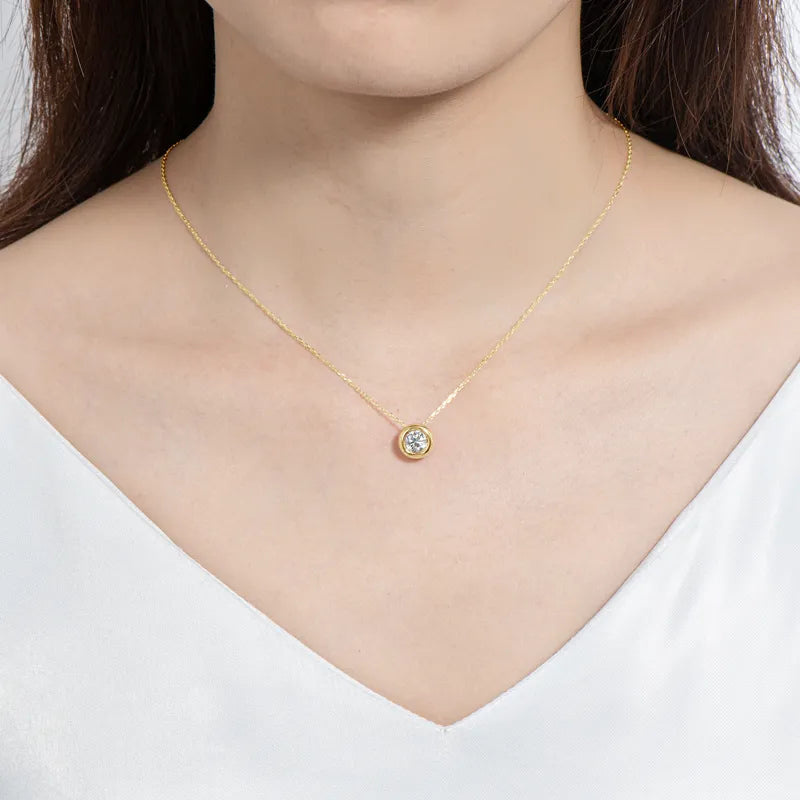 Real Moissanite Necklaces