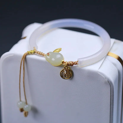 Natural white agate Bracelet