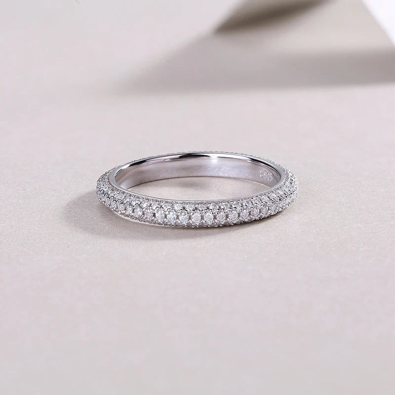 Moissanite Eternity Ring Wedding Band