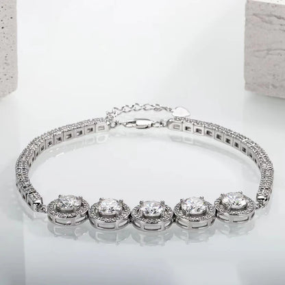 5ct Moissanite Diamond Bracelet Bangle