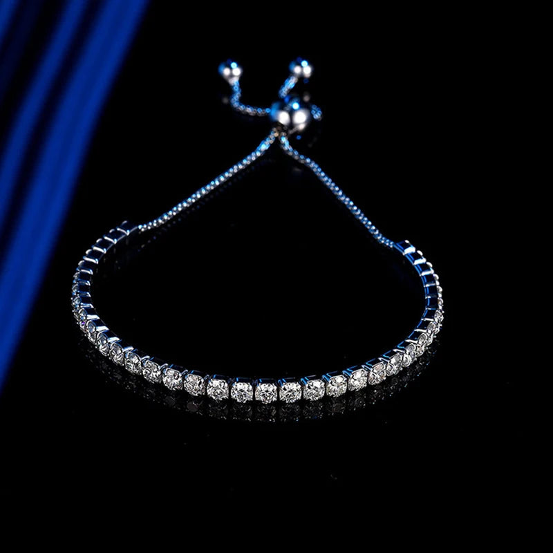 3.5ct  Moissanite Tennis Chain Bracelet