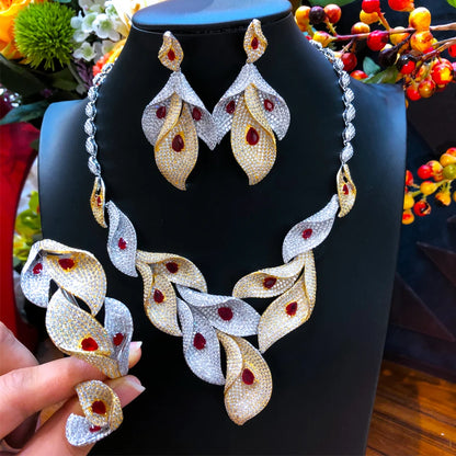 Leaf Noble Bridal Wedding Jewelry Sets