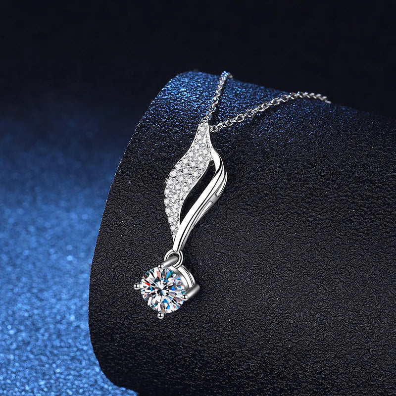 1CT Moissanite Pendant Necklace