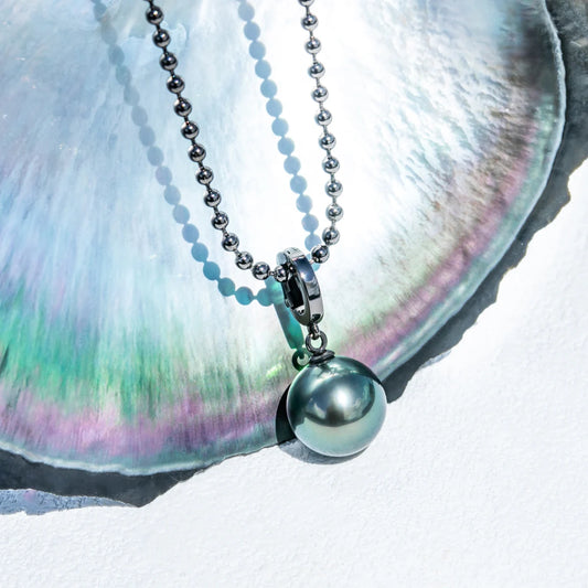 9-13mm Tahitian Black Pearl Necklace