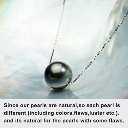 Natural Tahiti Black Pearl Seawater Pearl Pendant