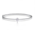 Moissanite Bangles for Women GRA Certified D VVS1 Lab Diamond 100% s925 Sterling Silver Wedding Bracelets 1CT Pear Cut