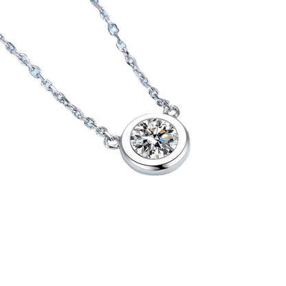 Moissanite Diamond Pendant Necklace