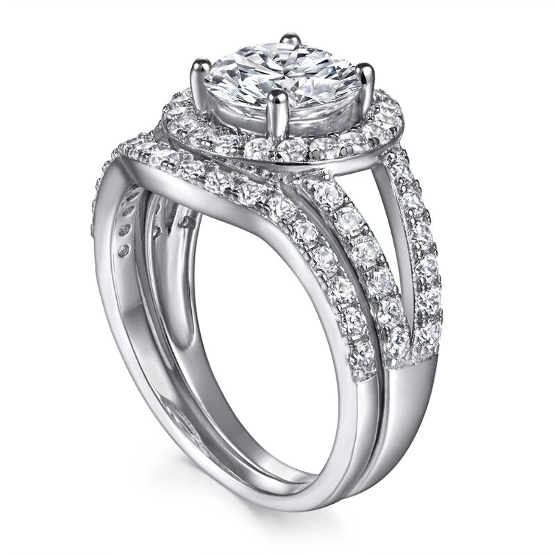 1.5 Carat Moissanite Ring Set