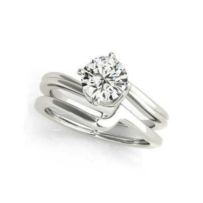 1 Ct Moissanite Classic Wedding Bands Ring Set