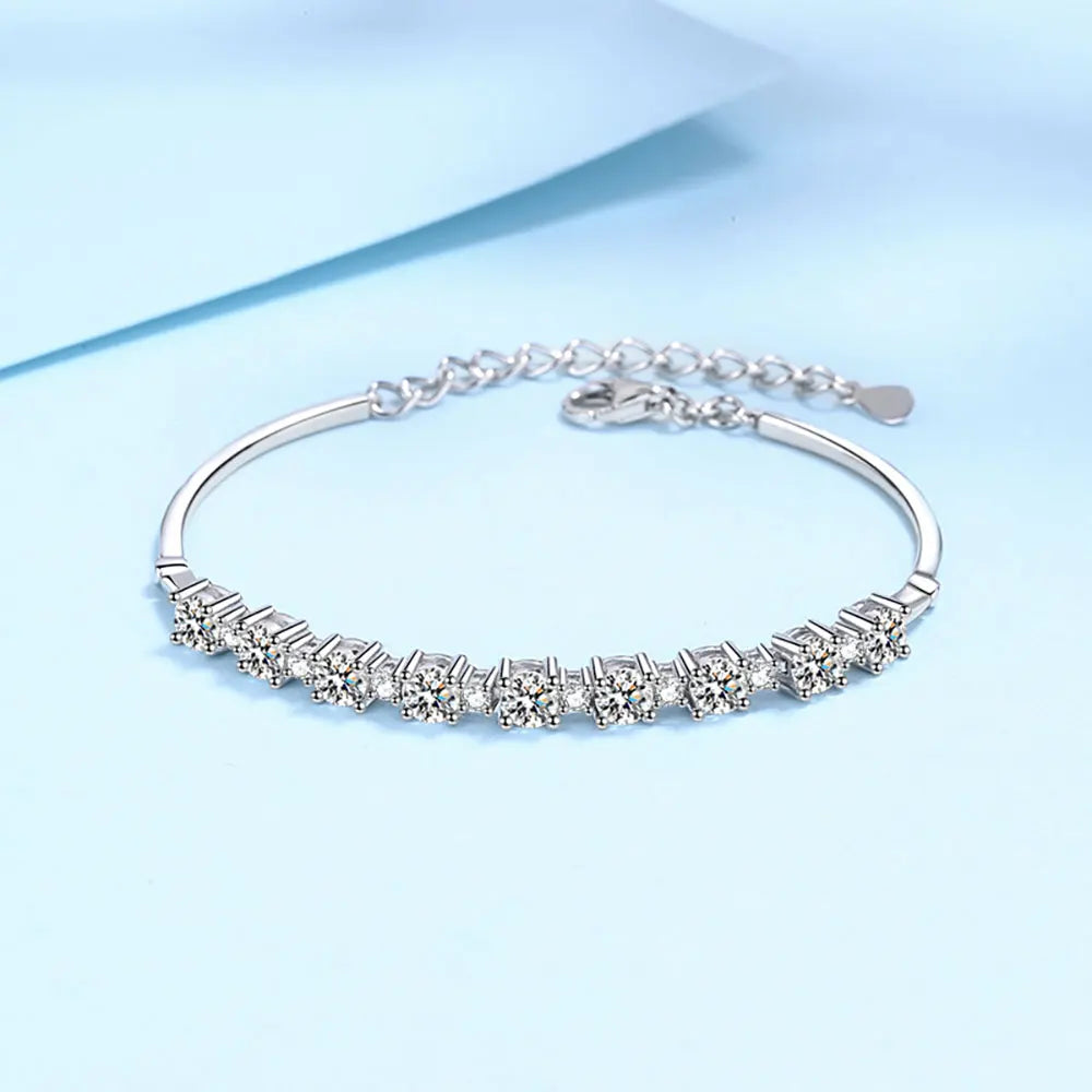 2.7cttw Full Moissanite Bracelet For Women