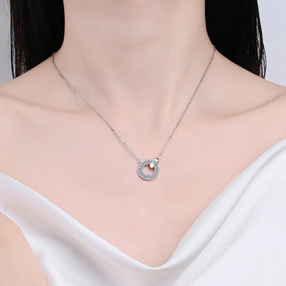 Moissanite Necklace PT950 Platinum Chain Pendant