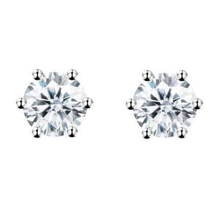 0.5ct Moissanite Stud Diamond Earrings