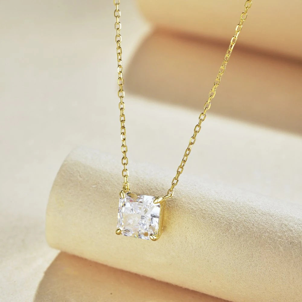 Moissanite Sparkling Cocktail Pendant Necklace